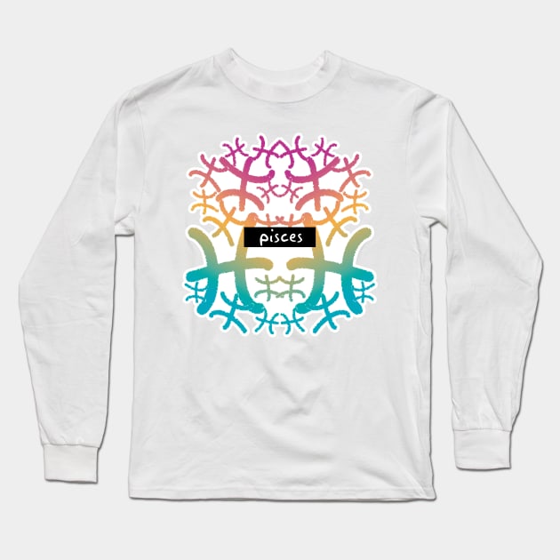 Pisces Long Sleeve T-Shirt by west13thstreet